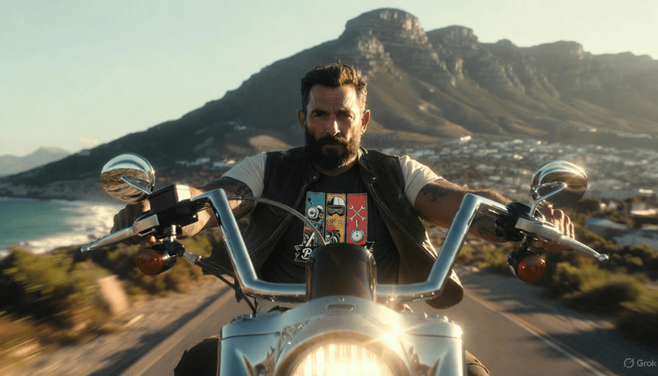 Dare to live t-shirts Cape Town Biker Dad