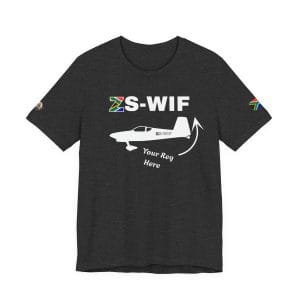 Custom Registration numbers for aircraft in South Africa T-Shirt