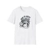 Grey vintage V-twin motorcycle engine illustration with Dare to Live Co text on a black t-shirt.